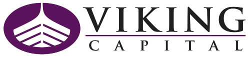 Logo with 'VIK' above a line and 'CAP' below it in a serif font.